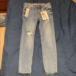 Song high rise skinny ankle jeans